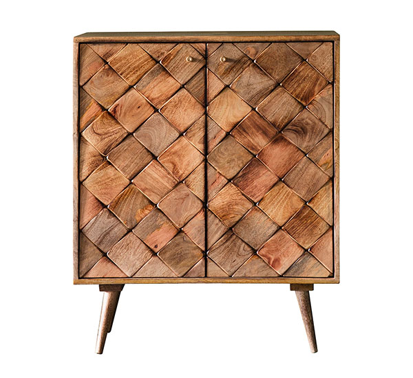 Harvest Direct Lombardy Burnt Contemporary 2 Door Sideboard