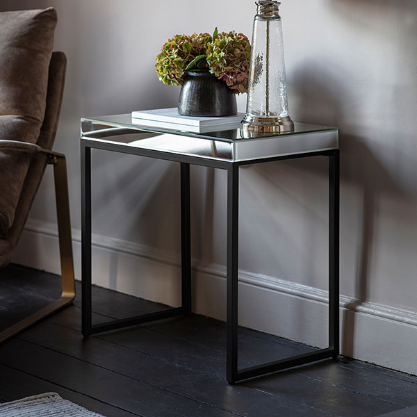 Harvest Direct Octavia Black Contemporary Side Table