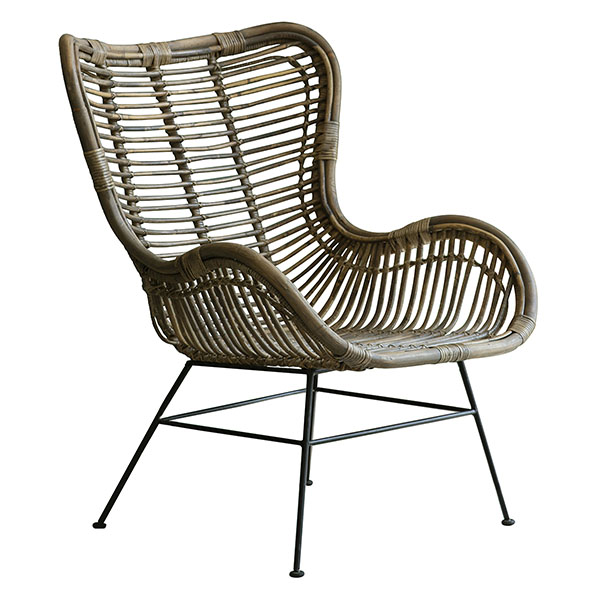 Harvest Direct Barba Rattan Lounger