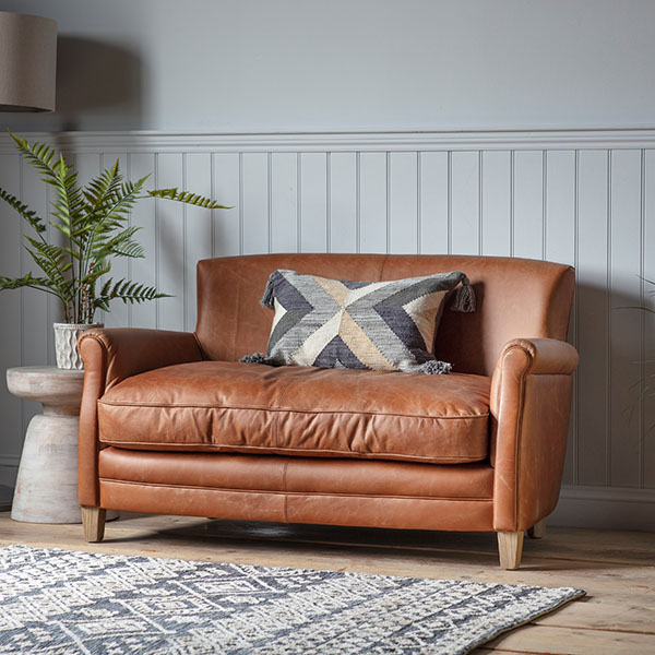 Harvest Direct Mr Paddington Vintage Brown Leather Sofa