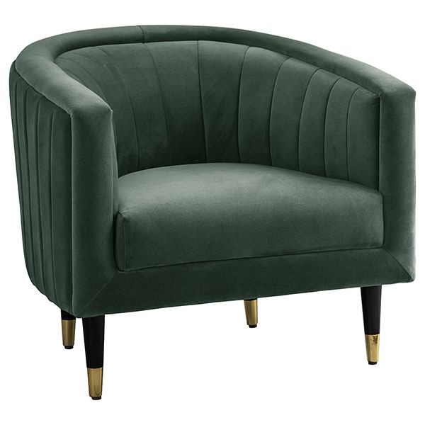 Harvest Direct Iberia armchair shown here in the mallard velvet finish