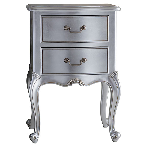 Harvest Direct Chateau Silver Bedside Table