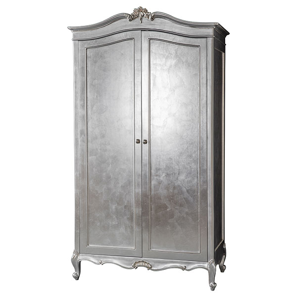 Harvest Direct Chateau Silver 2 Door Wardrobe / Armoire