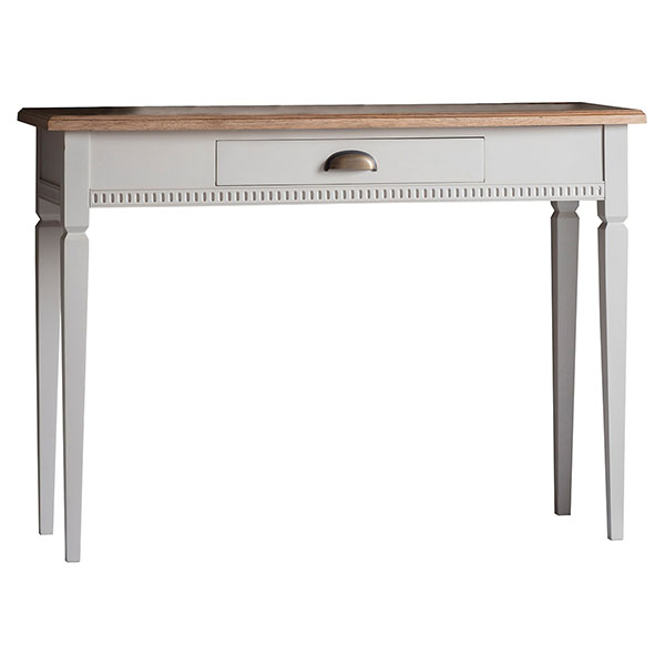 Harvest Direct Howarth Taupe 1 Drawer Console Table