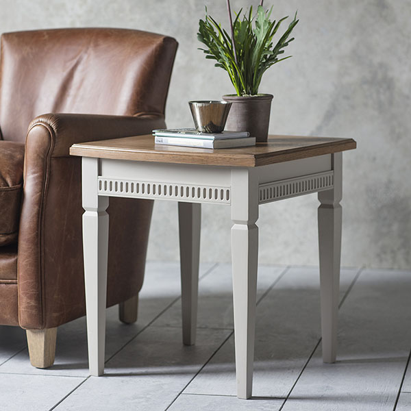 Harvest Direct Howarth Taupe Side Table