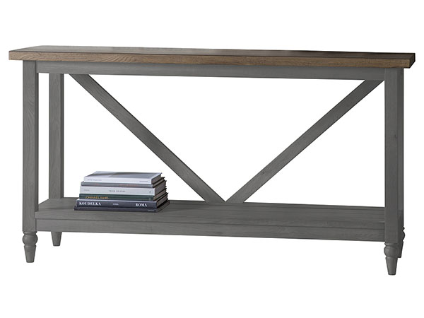 Harvest Direct Marlowe Grey Trestle Table