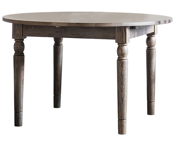 Harvest Direct Marlowe Oak Round Extending Dining Table