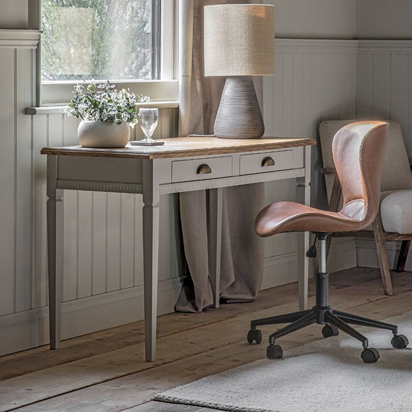 Harvest Direct Howarth Taupe Desk 