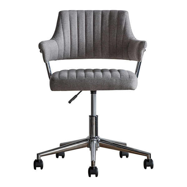 Harvest Direct Mull Grey Swivel Chair