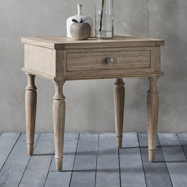 Harvest Direct St Vincent 1 Drawer Side Table