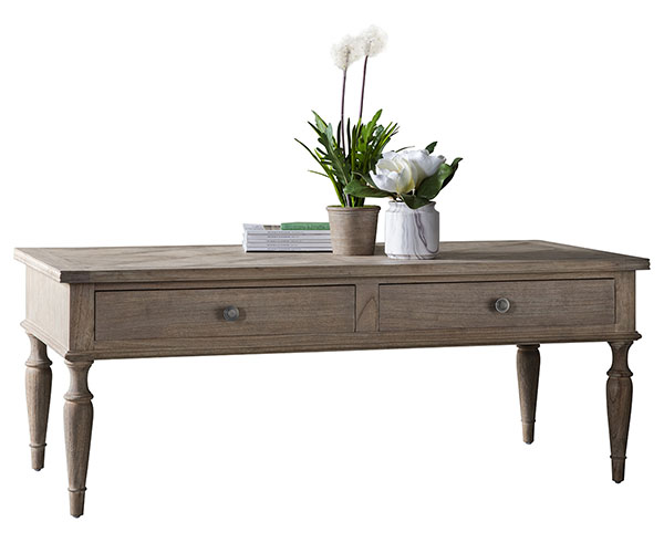 Harvest Direct St Vincent 2 Drawer Coffee Table