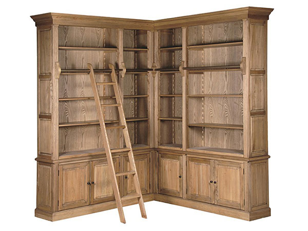 Library Bookcases Large, Oak Library Bookcase With Glass Doors