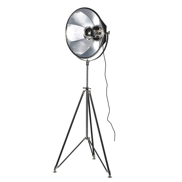 Edison Vintage Lighting Black Spotlight on Adjustable Tripod