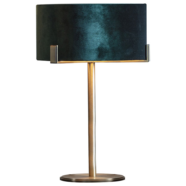 Gallery Direct Nicholson Table Lamp with Green Shade