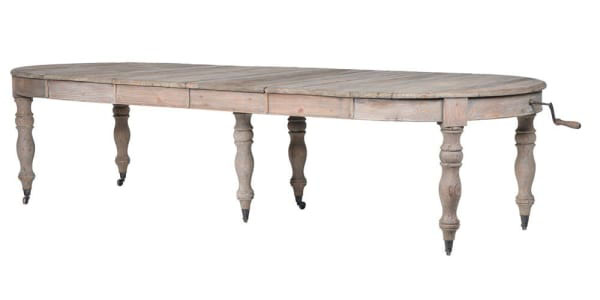 Reclaimed Pine HUGE Extending Dining Table