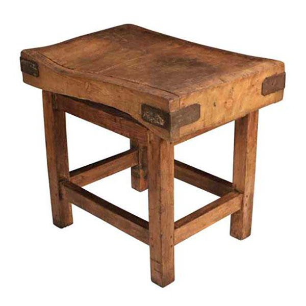 Antique Pine Butcher's Block