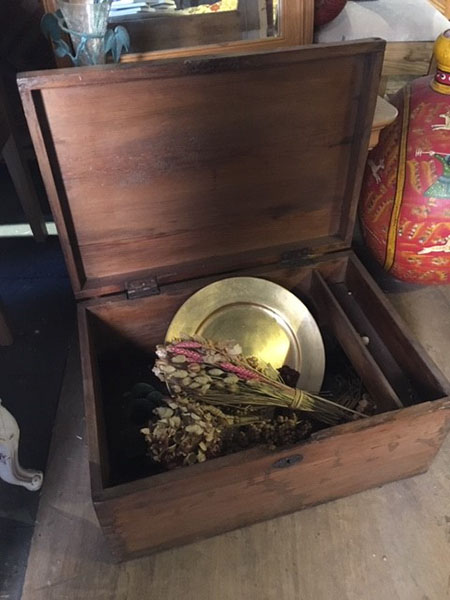 Ex-Display Old Pine Storage Pine Box on display in our furniture showrooms