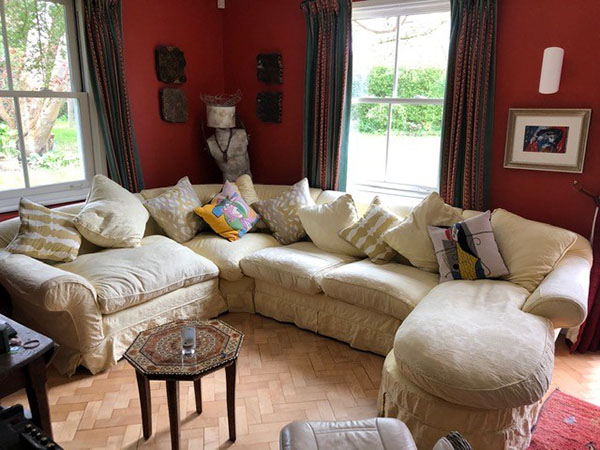 Tetrad Alicia Corner Group Sofa in customer's home