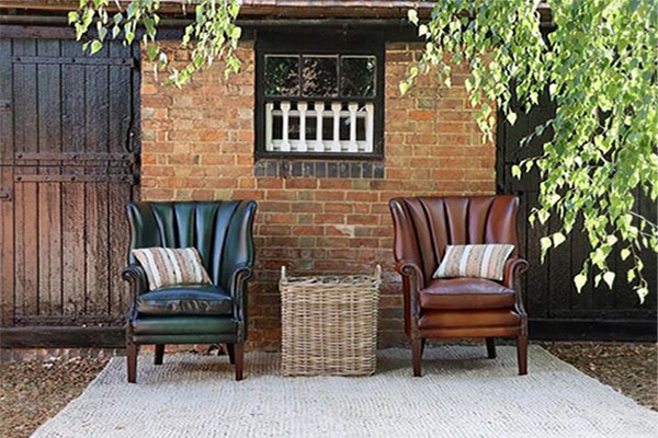 Tetrad Heritage Beardsley Leather Armchairs