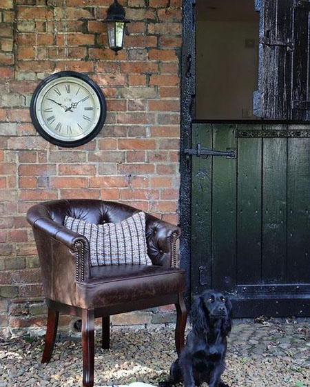 Tetrad Heritage Cabriole Leather Buttoned Tub Chair
