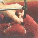 Close up image of Tetrad Coniston sofa being handcrafted