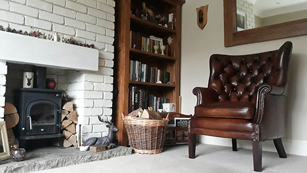 Tetrad Bradley chair in a customer's living room