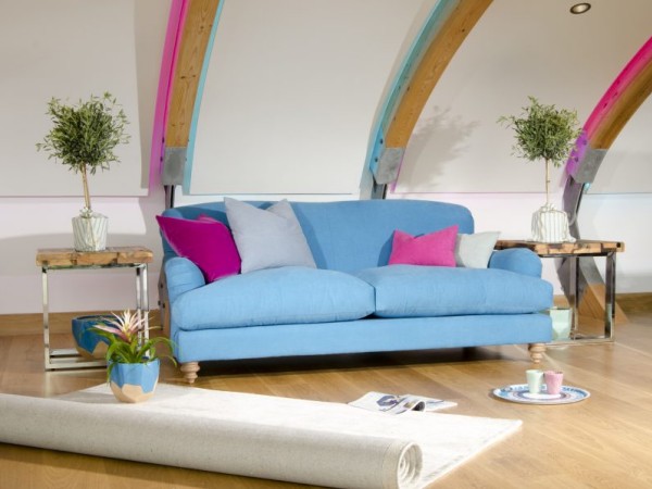 FF Collection by Tetrad Ruffle Sofa