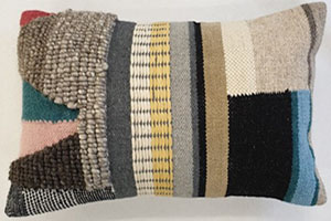 Tetrad Large Lumbar Multi Coloured Patchwork Scatter Cushion