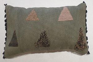 Tetrad Large Lumbar Triangle Pattern with Frill Edge Scatter Cushion