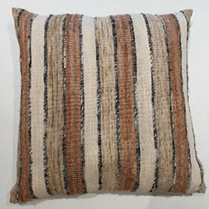 Tetrad Large Square Beige / White / Orange Scatter Cushion