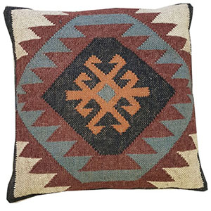 Tetrad Large Square Ethnic Plum Scatter Cushion