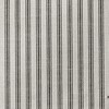 Truro Ticking Stripe Black Fabric