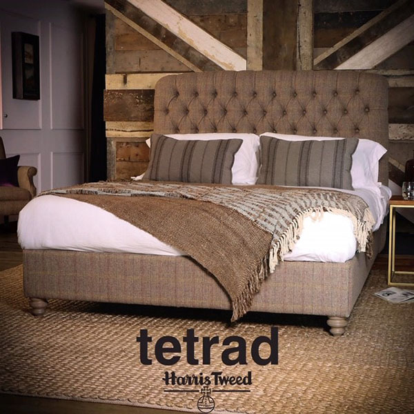 The Tetrad Berneray Bed in Harris Tweed