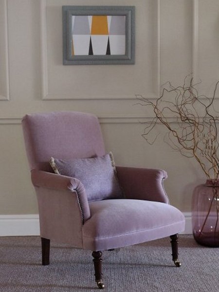 Tetrad Keswick Velvet Chair - A Tetrad Classic Velvet Collection Chair