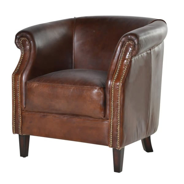 Aged Vintage Leather Sofas Chairs, Reclaimed Leather Sofa