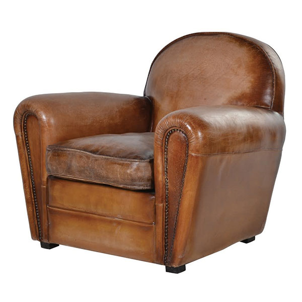 Aged Vintage Leather Sofas Chairs, Tan Leather Club Sofa