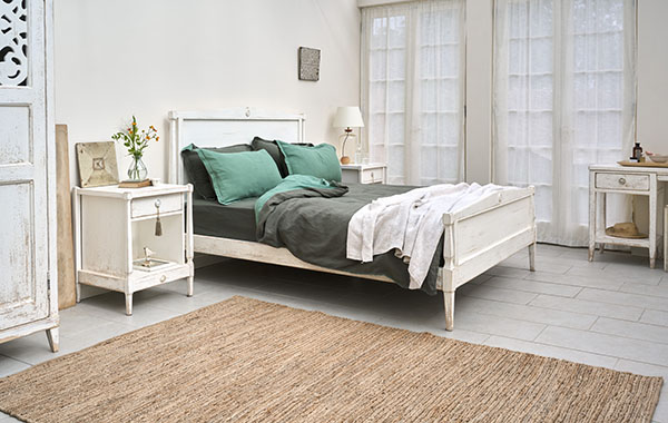 Willis & Gambier Atelier 5ft King Size High End Bedstead, 1 Drawer Bedside & Dressing Table 