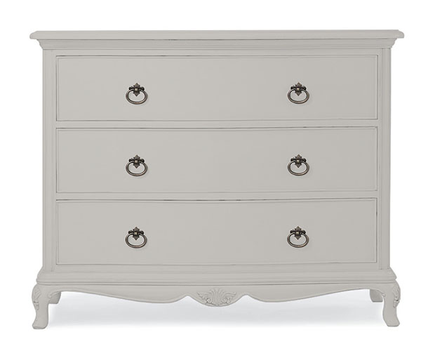 Willis & Gambier Etienne Grey 3 Drawer Low Chest
