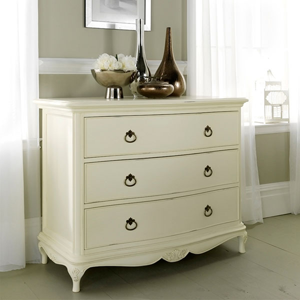 Willis & Gambier Ivory 3 Drawer Low Chest