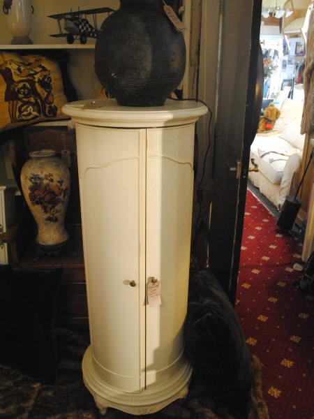 Willis and Gambier Ivory storage cabinet on display in our Southport furniture showrooms